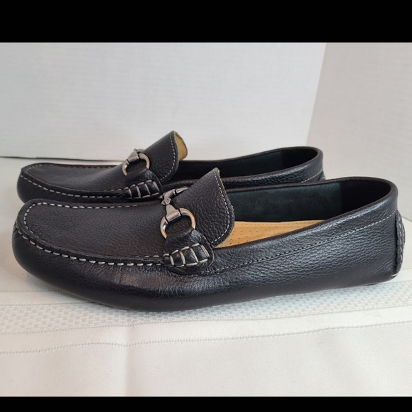 (0000) 14 & Union Men's Classic Horsebit Leather Loafers, Size: 9M Color: Black - Picture 6 of 16